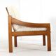 Pine armchair 'Gassel' Cream | one off a kind designer chair custom made