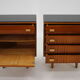 1960s Frantisek Mezulanik Pair of Chest of Drawers, Czechoslovakia