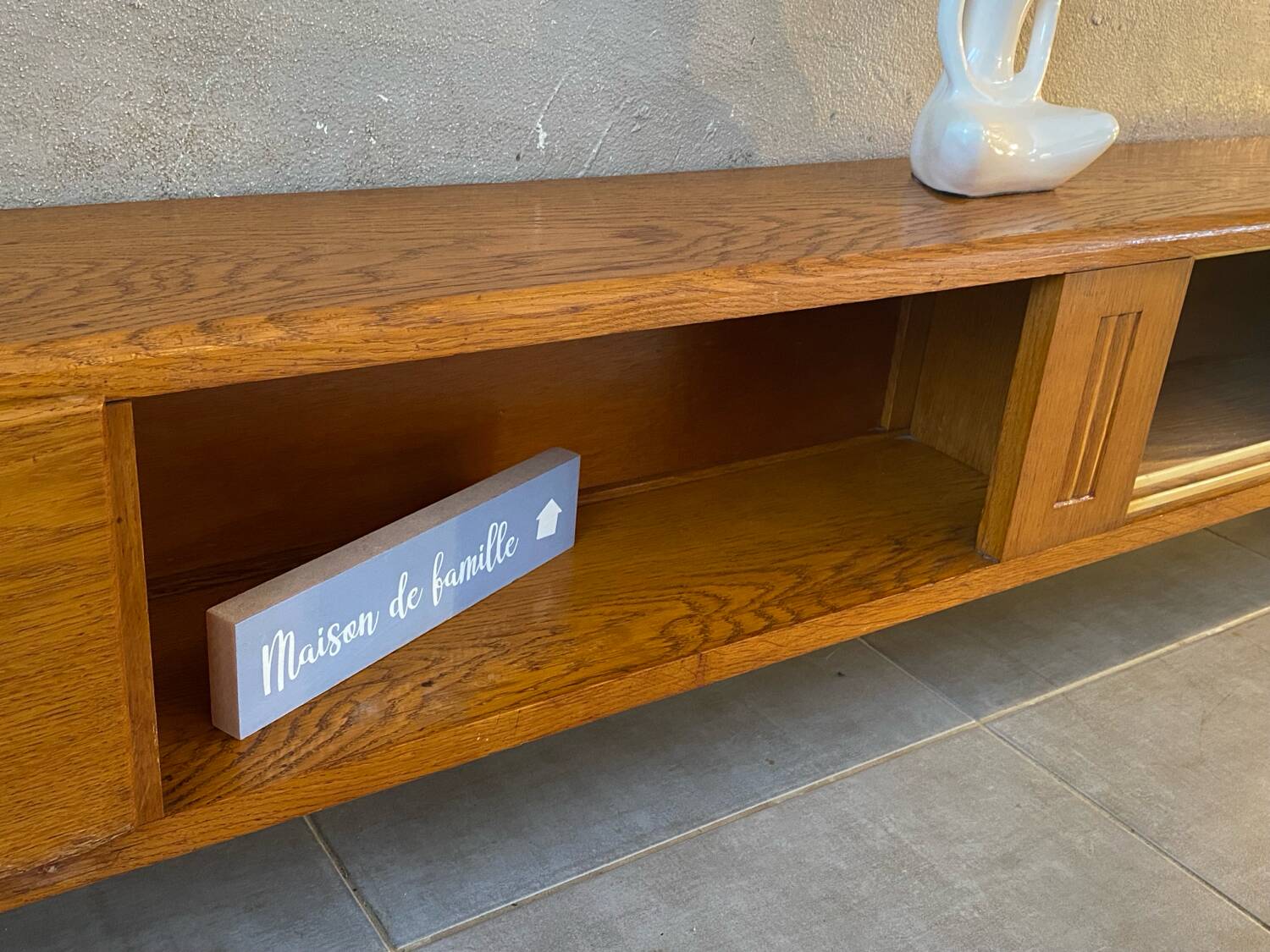 Enfilade vintage en chêne massif ( peu profonde )