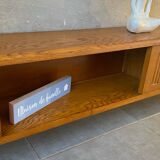 Vintage solid oak sideboard (shallow)