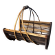 Rattan magazine rack, popular art, France, circa 1950s