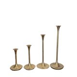 Set de 4 bougeoirs en Laiton de Villeroy & Boch  45 à 21cm