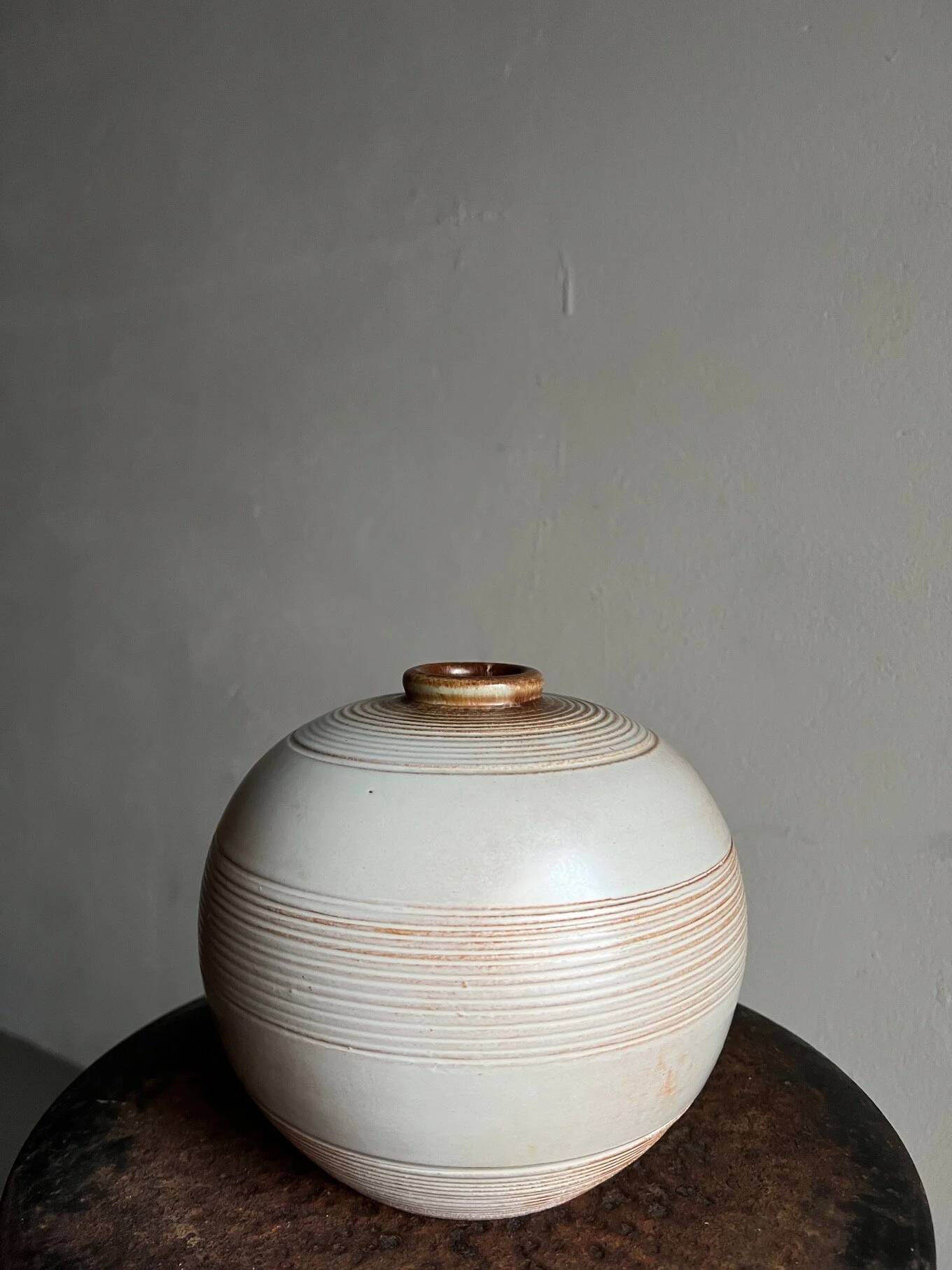 Art Deco ceramic vase by Anna-Lisa Thomson | Upsala Ekeby | Sweden | 1930s