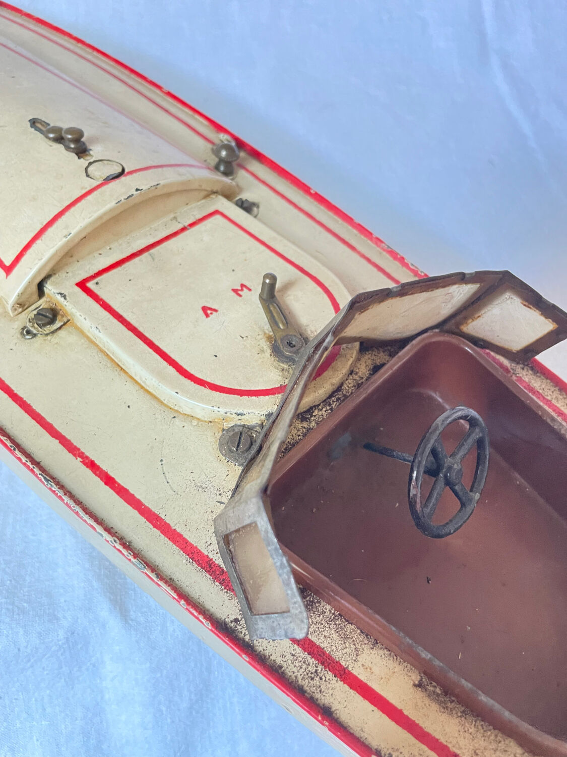 Vintage jeep boat toy