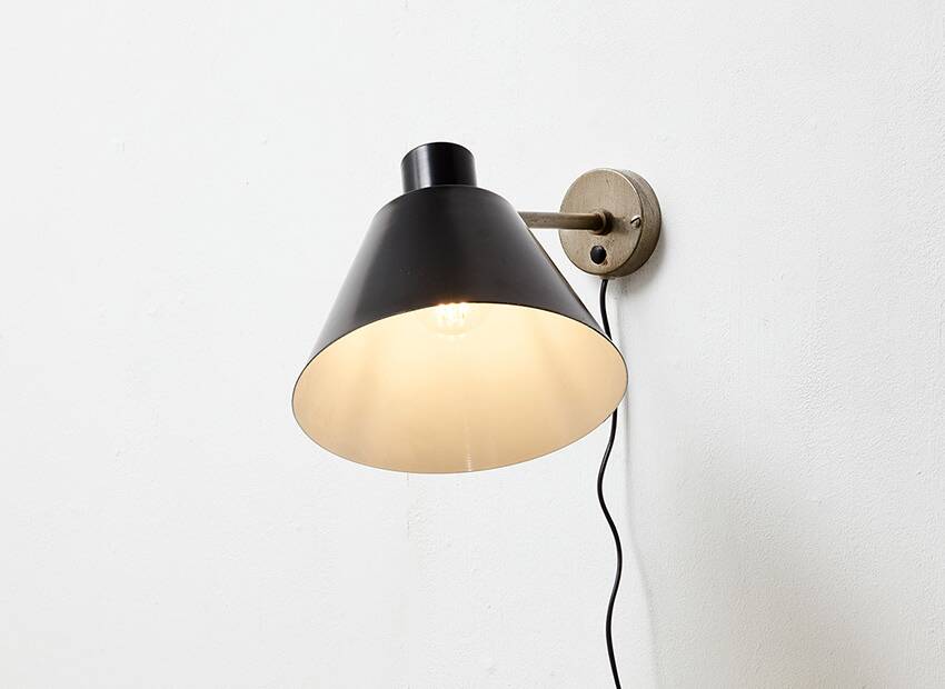 H. Fillekes Rare Wall Lamp Model WL3 for Artiforte 1950s