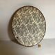 Old oval domed glass frame natural dried flowers