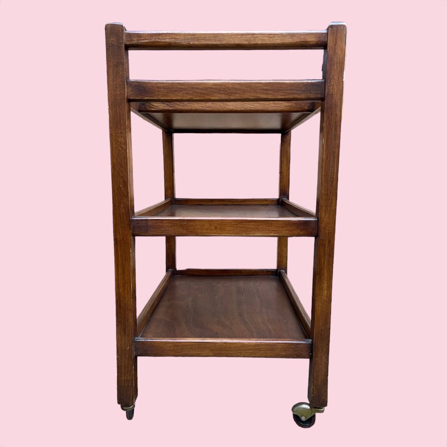 Vintage trolley on wheels, circa 1960