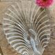 Vintage thick glass dish with lobster decorations
