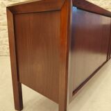 Vintage Scandinavian design sideboard with tambour doors