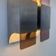 Vintage double wall lamp in metal and perspex, France 1970s