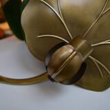 Pair of wall lights brass 70s