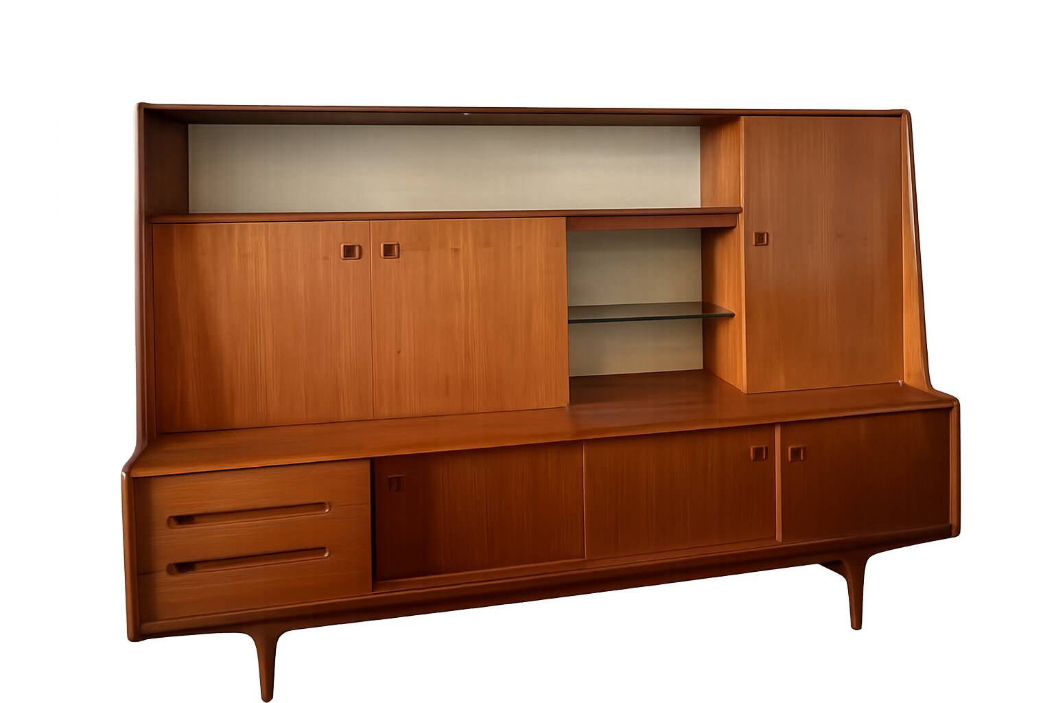 Scandinavian buffet - sideboard - in blonde teak