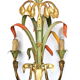 Maison Baguès, three bronze appliques decorated with camel heads and palm leaves