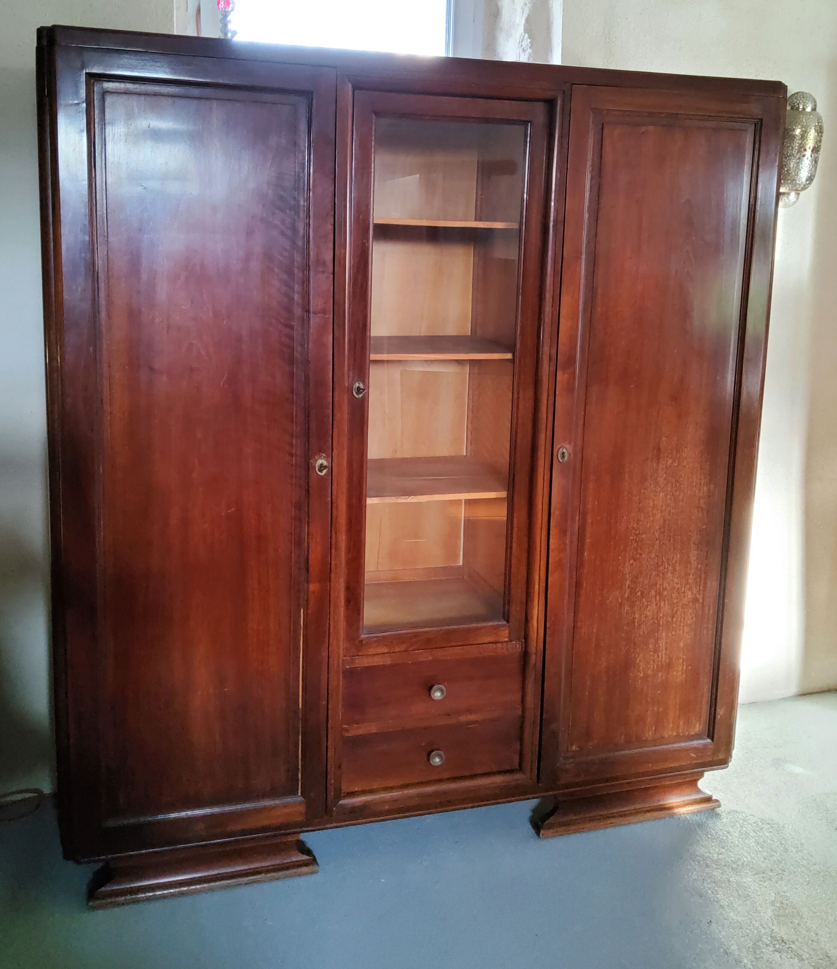 Art deco library cabinet