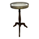 Louis XVI style tripod pedestal table in mahogany and marble
