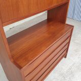 Vtg Mid Century Danish Chest Drawers Wall Unit Media Cabinet Room Divide  #530