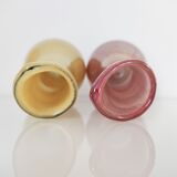 Set of two Murano glass vases