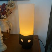 Lampe en verre et plastique années 70