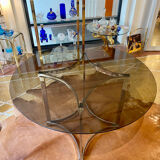 Round glass table 1970