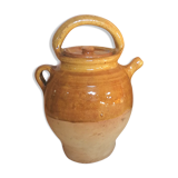 Enamelled jug with lid