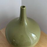 Large glazed ceramic ball vase LES HERITIERS FRANCE - By Aimé Cécil