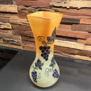 Enamelled vase Legras