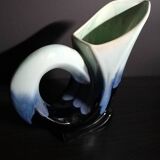 Flamed stoneware pitcher