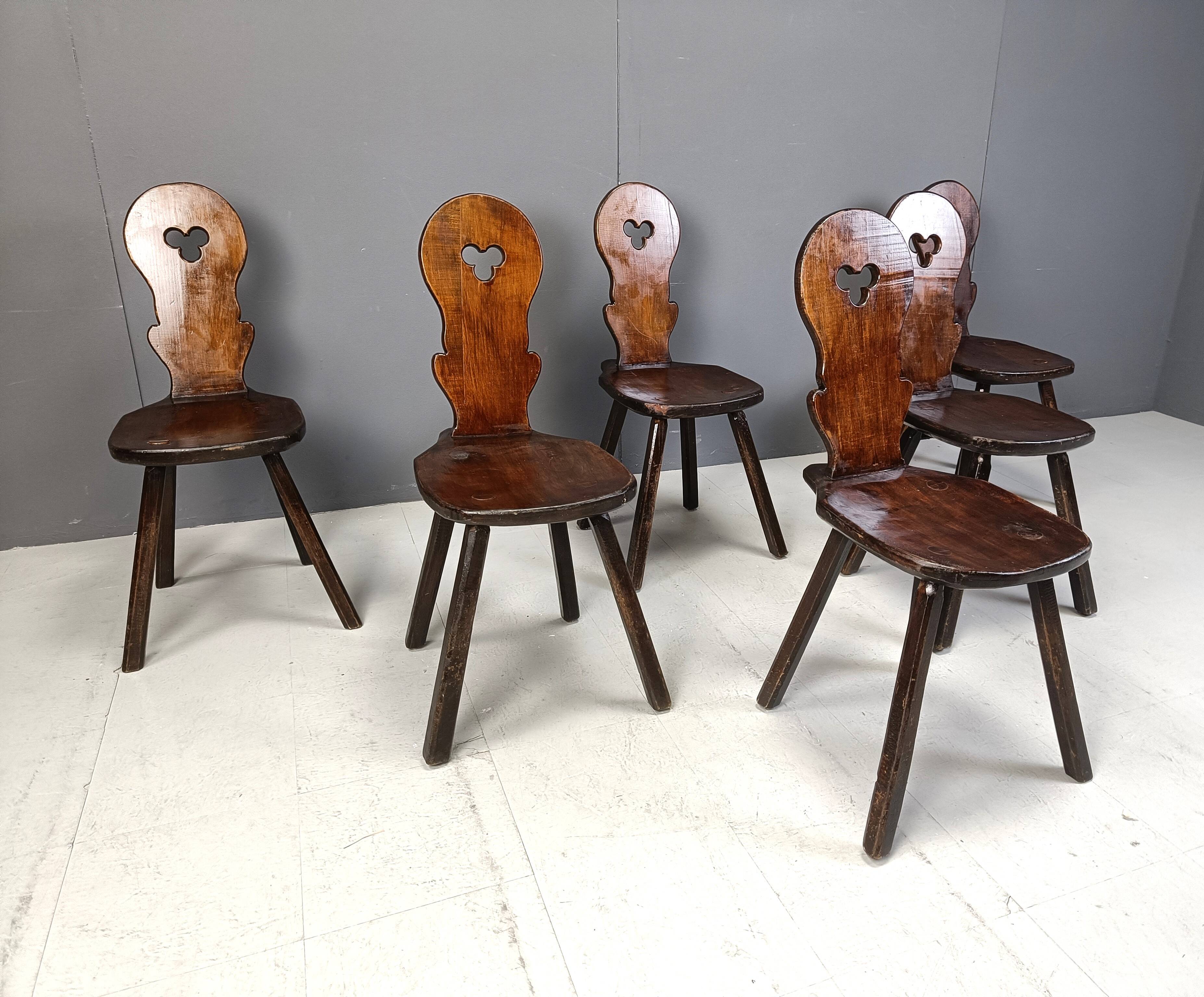Vintage brutalist chairs, 1960s