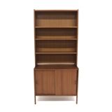 Commode-bibliothèque en teck, suède, 1960