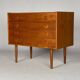 Scandinavian teak chest of drawers from the 1960s.