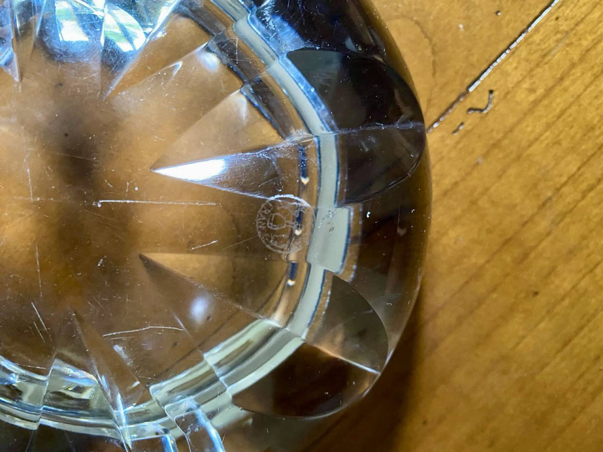 Cendrier en cristal Baccarat à décor étoilé