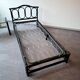 Bamboo and rattan bed and bedside table set, Italian design, 1970s.