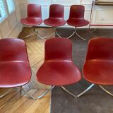 6 Chairs Model PK-9 by Poul Kjaerholm for Fritz Hansen