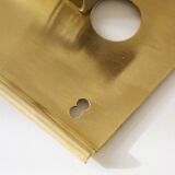 Glass and brass wall light by Carl Fagerlund for Orrefors, 1960.