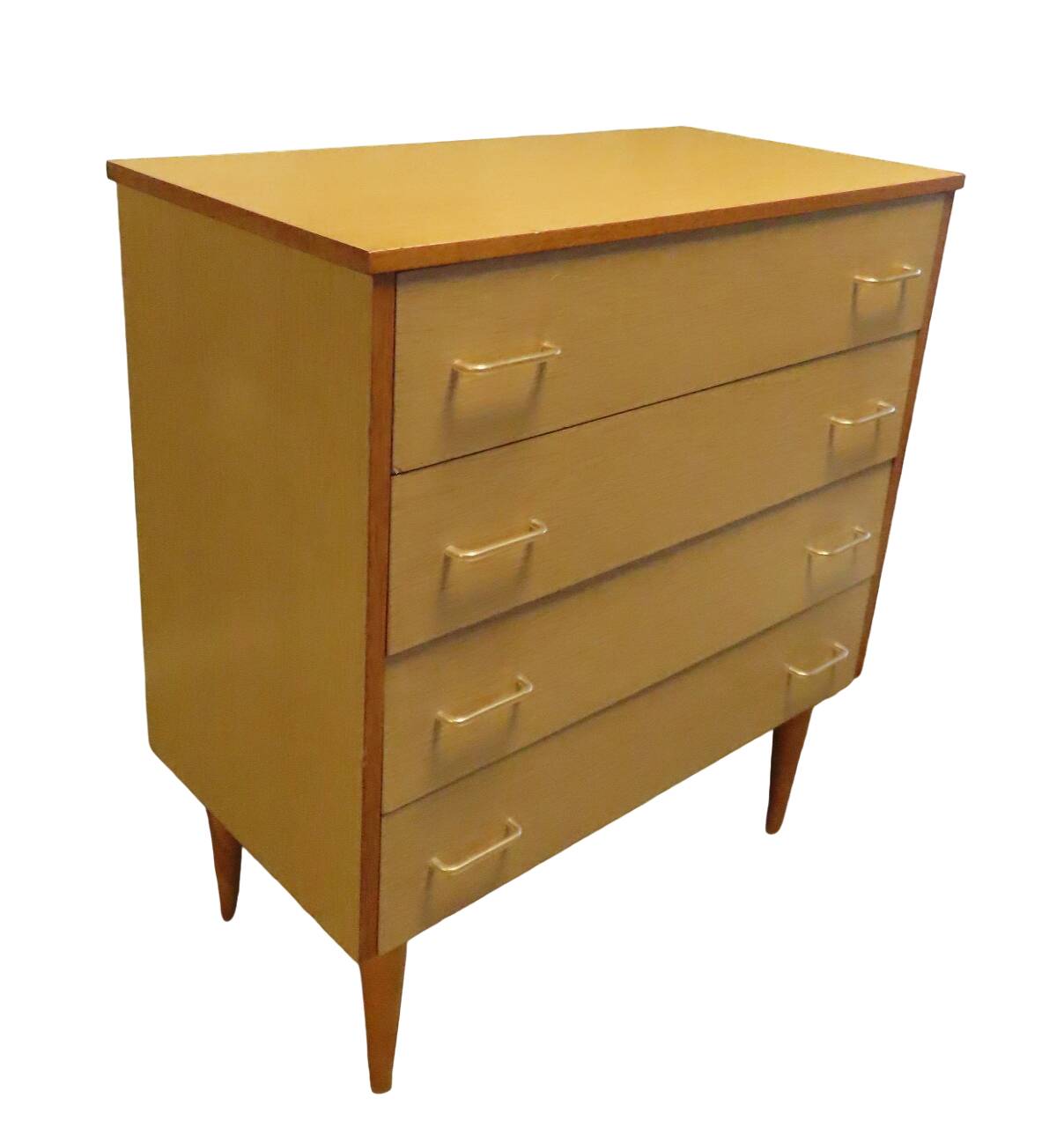 Vintage 4-drawer chest of drawers 1960