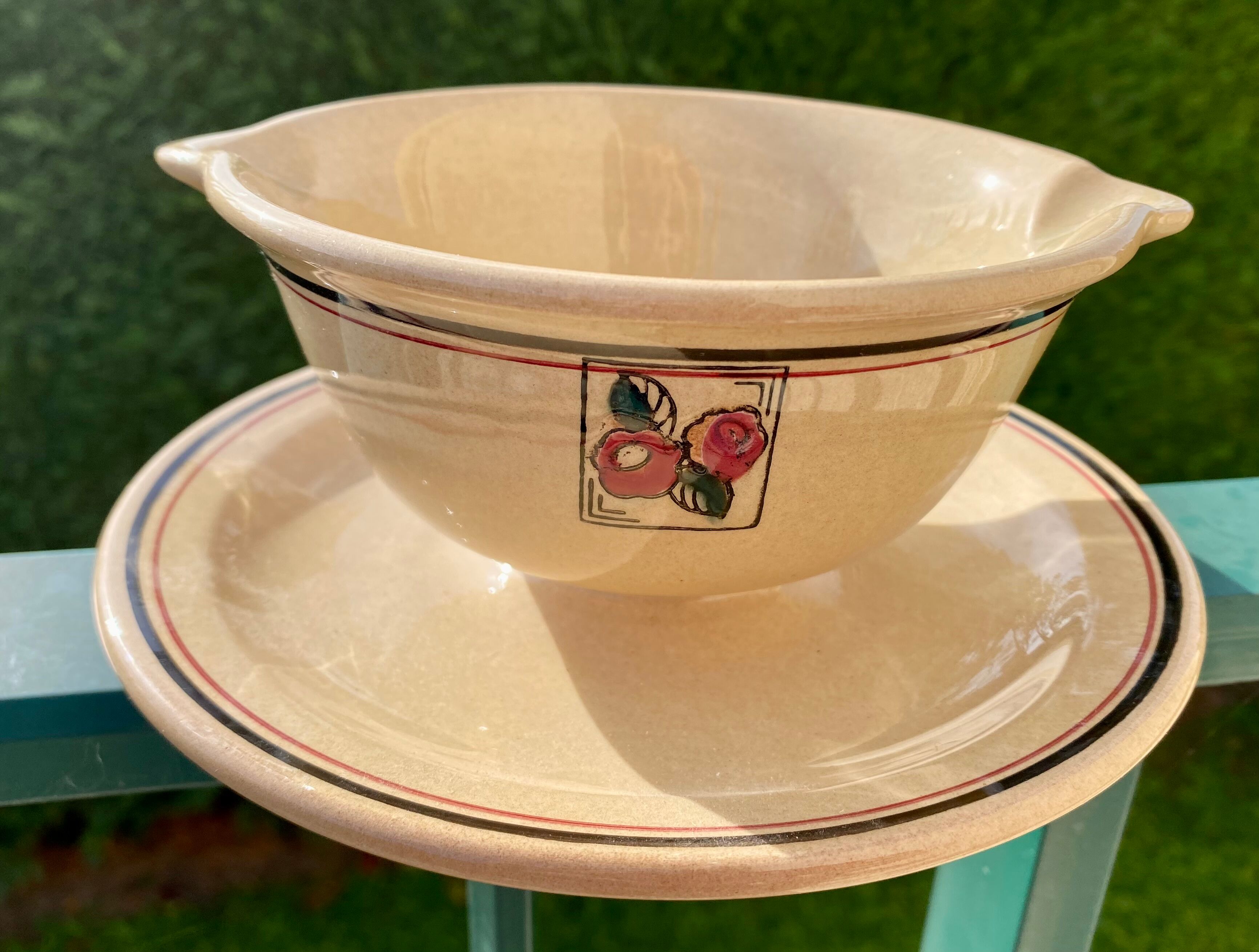Saucier E.Charbonnier cérame vintage