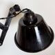 Industrial Black Enamel Scissor Wall Lamp, 1930s