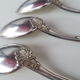 6 silver metal soup spoons by Boulenger, beginning 20th century