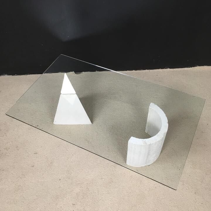 Coffee table geometric shape