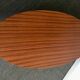 Table design low, oval shape, vintage.