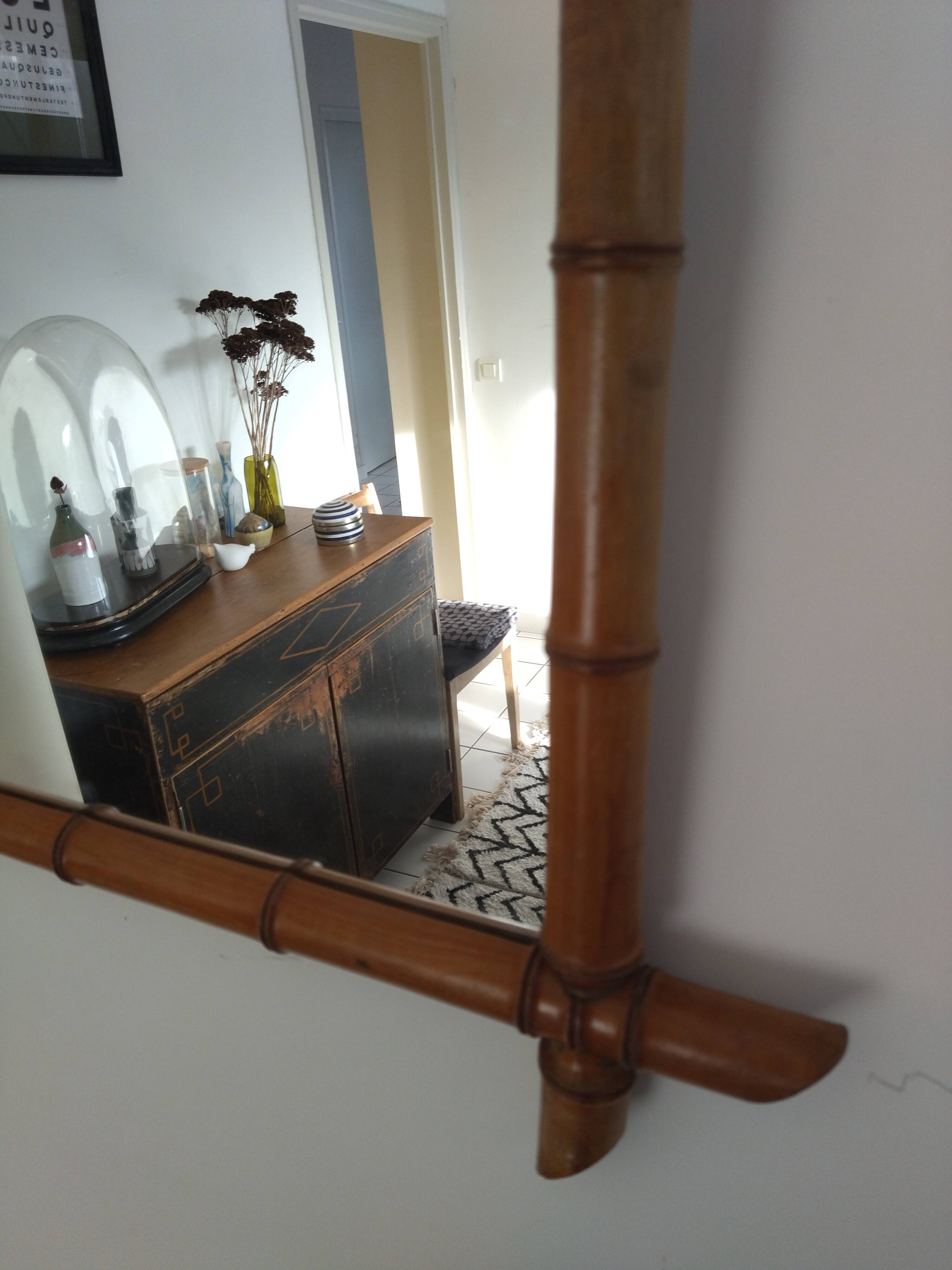 Bamboo mirror 94 x 71 cm