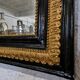 Miroir Louis Philippe noir et or