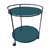 Vintage round service 70 glass trays