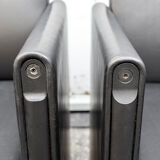 4 leather chairs model Giulietta by Afra and Tobia Scarpa for Meritalia italia 1988