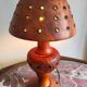 Olive wood lamp
