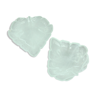 Coupelles feuille verre blanc laiteux