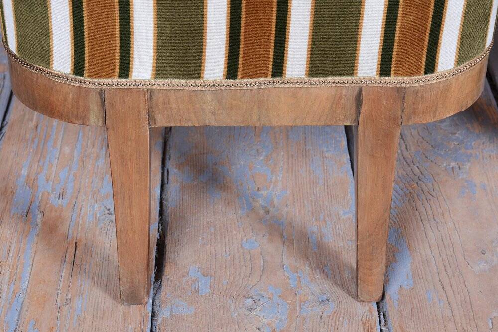 Biedermeier Seating Set in Walnut, 1830s, Set of 3