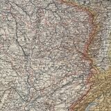 Old map of North-East France (large format) - 1910