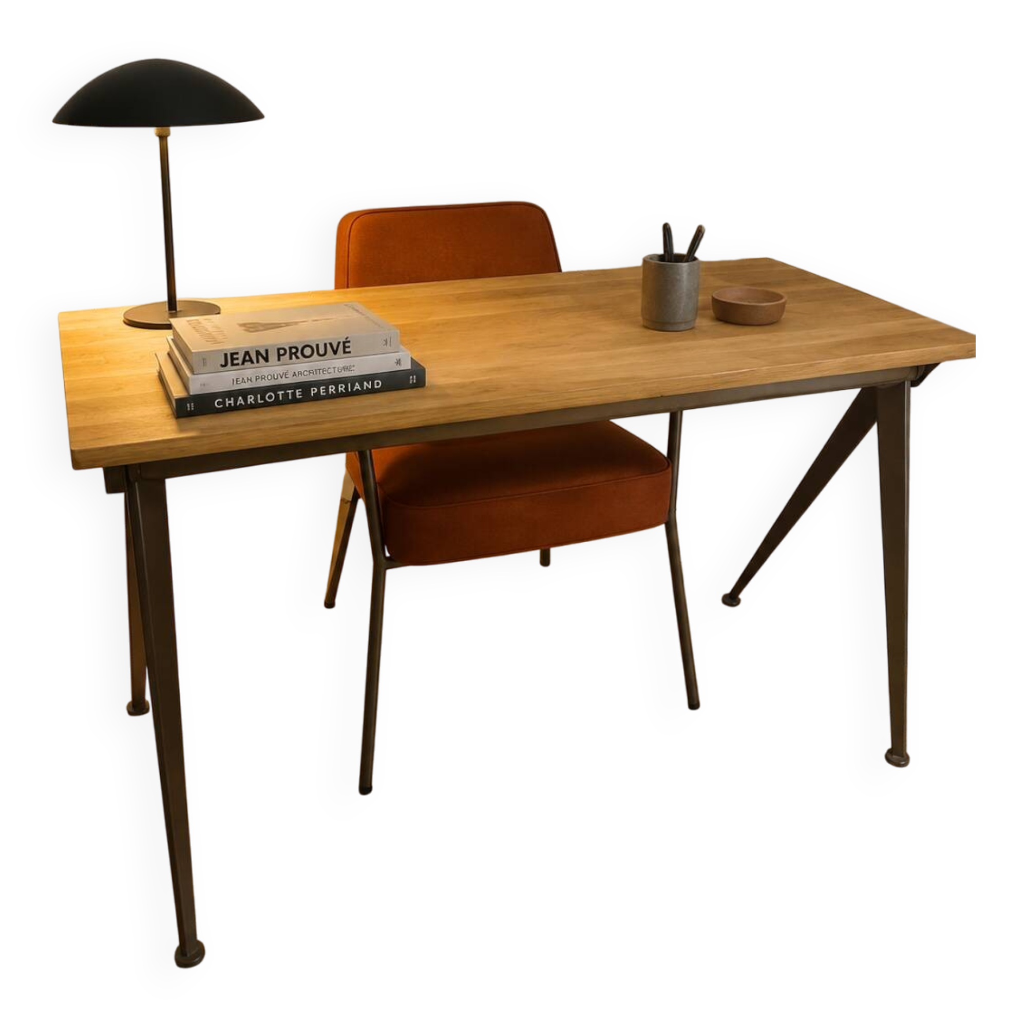 Bureau Direction – Jean Prouvé pour Vitra – Chêne massif – Édition 2014