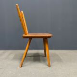 Set of eight german stick chairs from the 1950